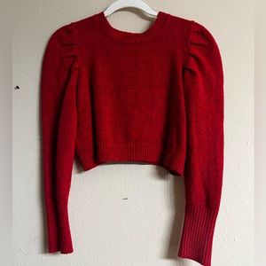 Cozy red sweater